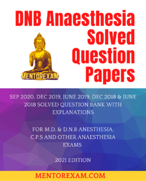 DNB Anaesthesia Solved Question Papers Book Paperback